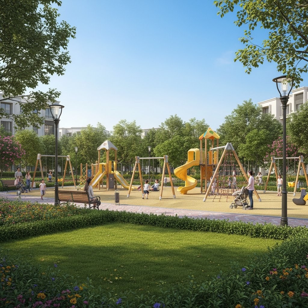 Architectural visualization of the lush 2-acre community park in Ambikapur City.Architectural visualization of the lush 2-acre community park in Ambikapur City.Architectural visualization of the lush 2-acre community park in Ambikapur City.Architectural visualization of the lush 2-acre community park in Ambikapur City.