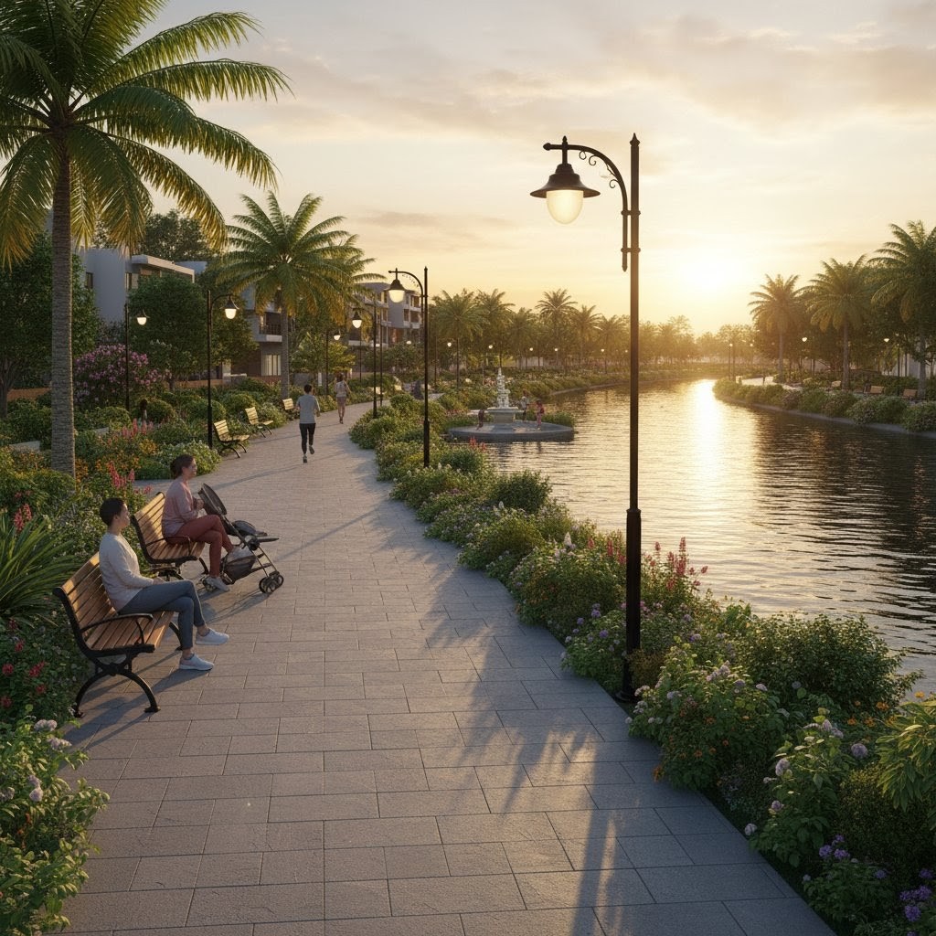 residential street in ambikapur city