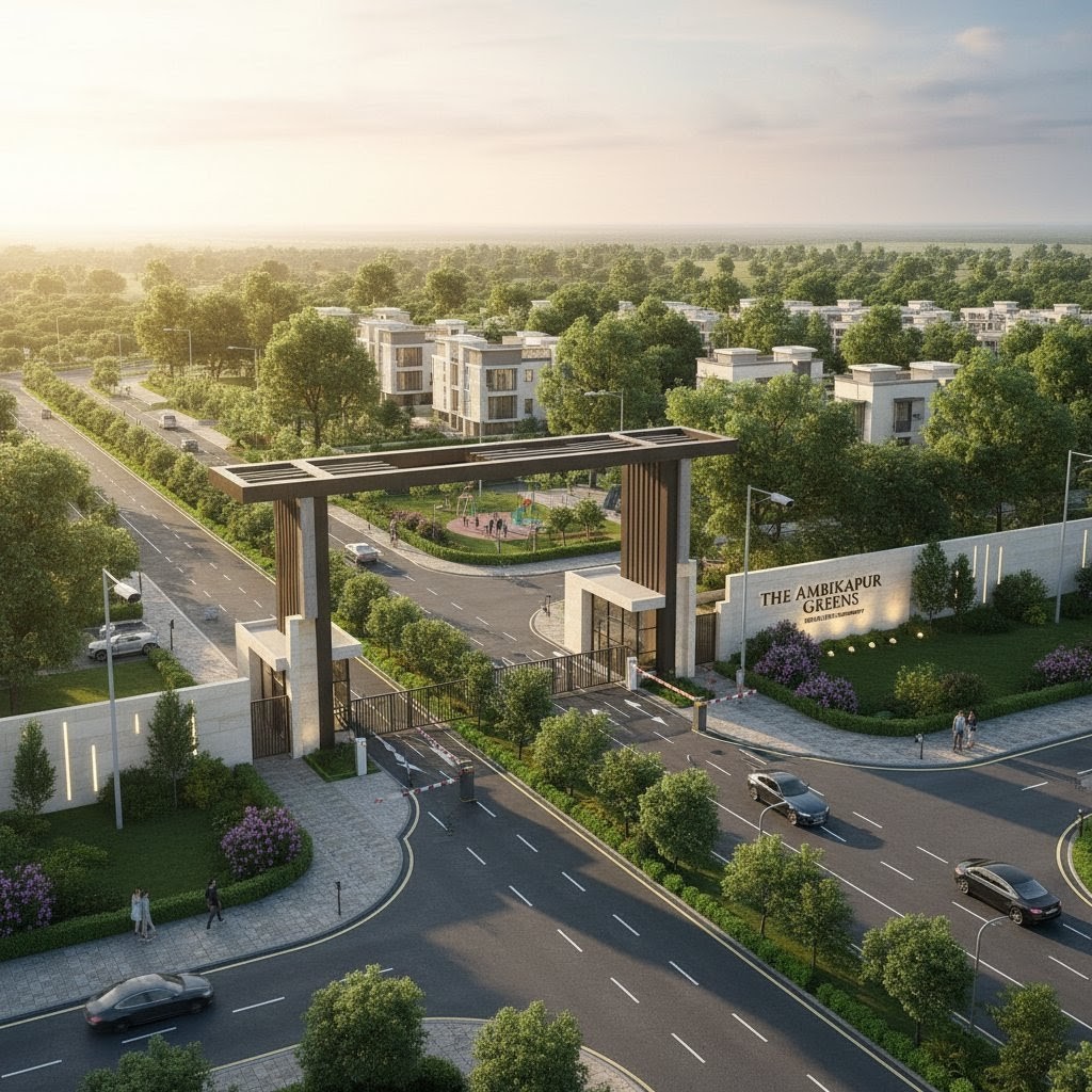 the grand entrance of ambikapur city in kushinagar